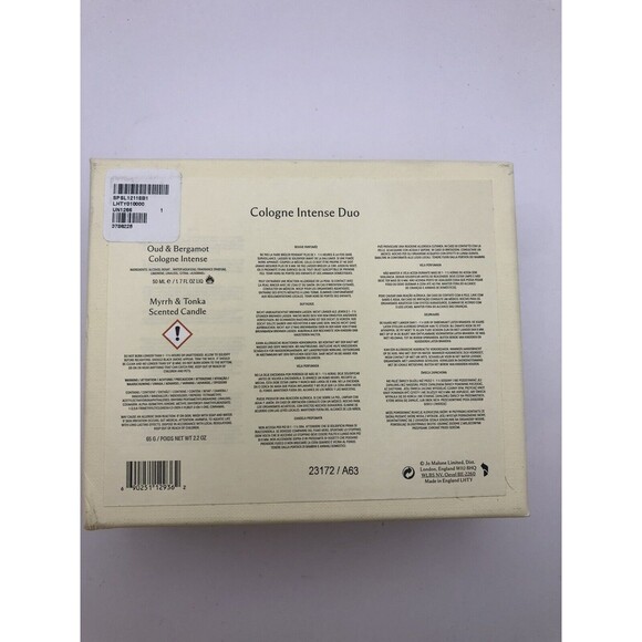 Jo Malone Oud And Bergamot  Intense Duo 2 Pcs Set Brand new in box - Picture 3 of 5